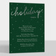 Scattered Dots Holiday Party Foil Invitations Image 1 of 5
